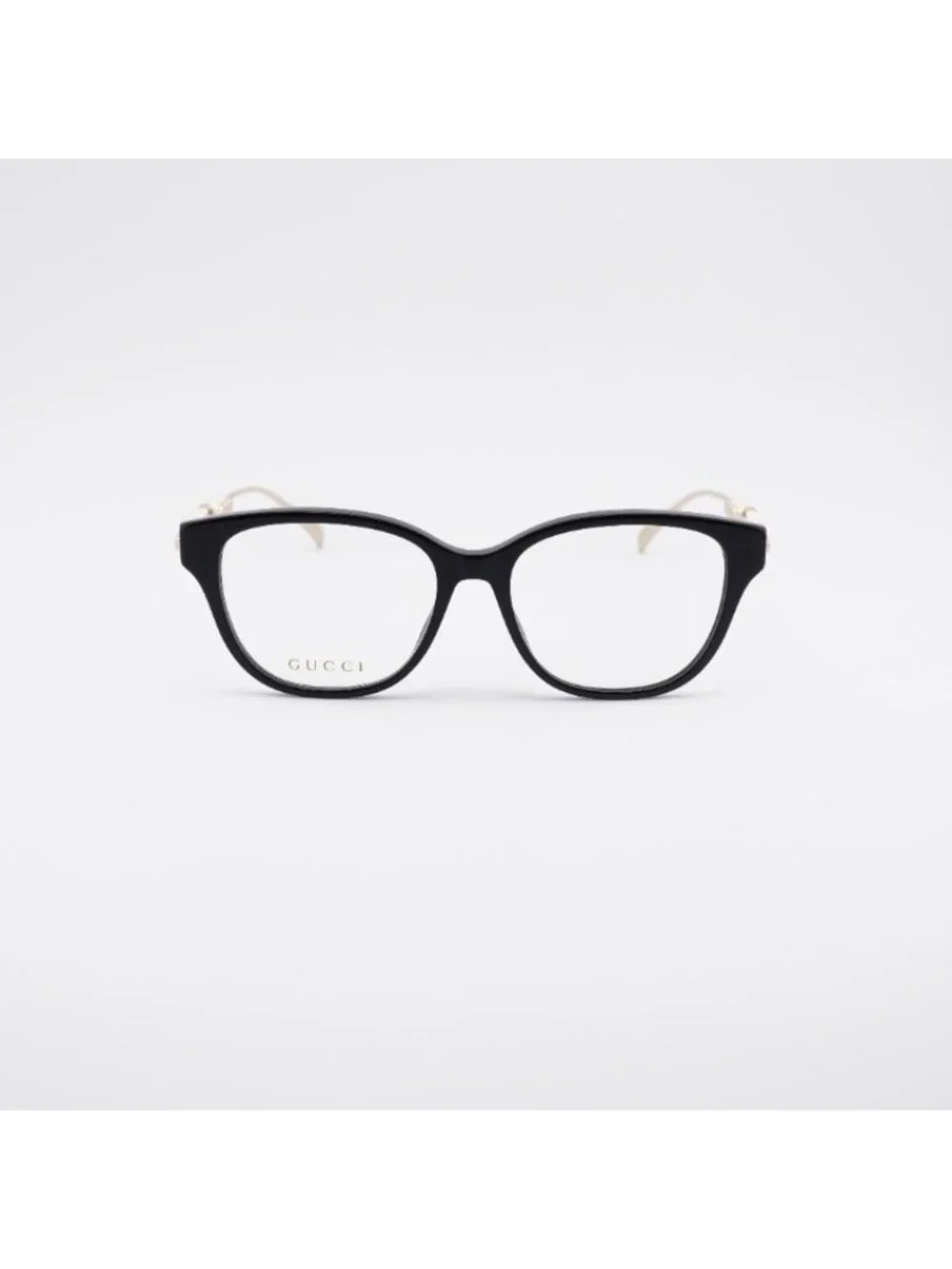 Gucci GG1972OA 001 Eyeglasses Black / Gold 54mm Square Frame